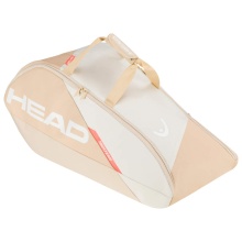 Head Tennis-Racketbag Tour Racquet Bag L (Schlägertasche, 2 Hauptfächer) weiss/champagne 9er