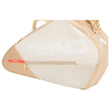 Head Tennis-Racketbag Tour Racquet Bag S (Schlägertasche, 1 Hauptfach) weiss/champagne 3er