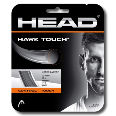 Besaitung mit Tennissaite Head Hawk Touch (Haltbarkeit+Kontrolle) anthrazitgraugrau