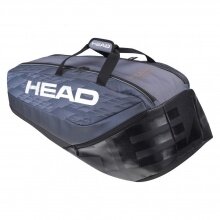 Head Tennis-Racketbag Djokovic Supercombibag (Schlägertasche, 2 Hauptfächer) anthrazitgrau 9R