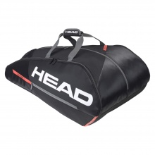 Head Racketbag (Schlägertasche) Tour Team <b>12R</b> 2022 schwarz/orange - 3 Hauptfächer