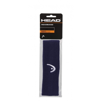 Head Stirnband Headband Logo navy - 1 Stück