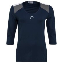 Head Tennis-Langarmshirt Club 22 Tech 3/4 Shirt 2022 dunkelblau Damen