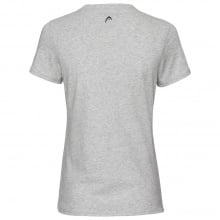Head Tennis-Shirt Club Lucy (100% Baumwolle) grau meliert/schwarz Damen