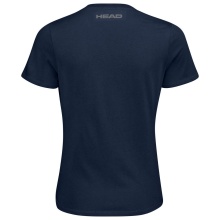 Head Tennis-Shirt Club 22 Lara 2022 (Baumwollmix) dunkelblau/gelb Damen