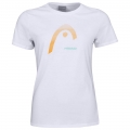 Head Tennis-Shirt Club Lara weiss/orange Damen