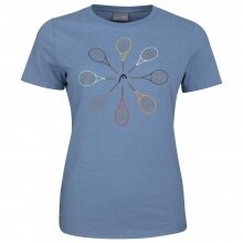 Head Tennis-Shirt Racquet (Polyester/Baumwollmix) hellblau Damen