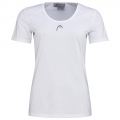 Head Tennis-Shirt Club Technical (modern, Moisture Transfer Microfiber Technologie) weiss Mädchen