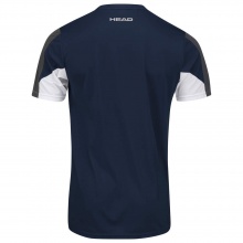 Head Tennis-Tshirt Club Technical (Moisture Transfer Microfiber Technologie) dunkelblau Jungen