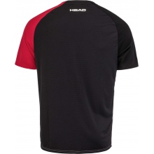 Head Tennis-Tshirt DTB Striker schwarz/rot Jungen