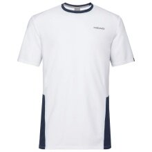 Head Tennis-Tshirt Club Technical weiss/dunkelblau Jungen