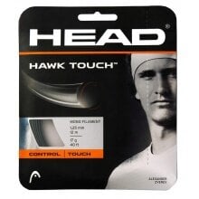 Head Tennissaite Hawk Touch (Haltbarkeit+Kontrolle) anthrazit 12m Set