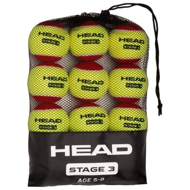 Head Methodikbälle Stage 3 rot/gelb - 12er Beutel