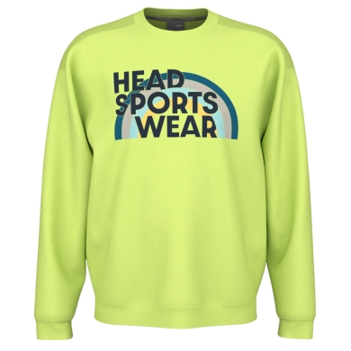 Head Pullover Rally Crewneck (Mischgewebe) limegelb Herren