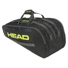 Head Tennis-Racketbag Base Racquet Bag L (Schlägertasche, 3 Hauptfächer) 2024 schwarz/gelb 9er
