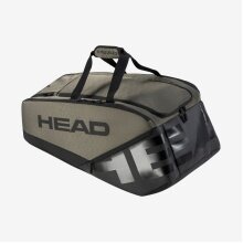 Head Tennis-Racketbag Pro X Racquet Bag XL (Schlägertasche, 2 Hauptfächer) 2024 thymegrün/schwarz 12er