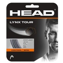 Besaitung mit Tennissaite Head Lynx Tour (Kontrolle+Spin) grau