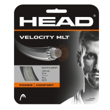 Besaitung mit Tennissaite Head Velocity MLT (Armschonung+Touch) natur