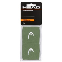 Head Schweissband Handgelenk Logo grün - 2 Stück