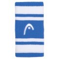 Head Schweissband Handgelenk Jumbo Logo Striped blau/weiss - 2 Stück