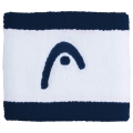 Head Schweissband Handgelenk Logo Striped navyblau/weiss - 2 Stück