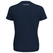 Head Tennis-Shirt Club Lucy 2023 (Polyester/Baumwolle) dunkelblau Damen