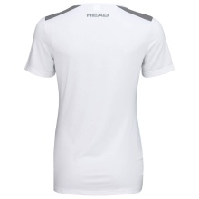 Head Tennis-Shirt Club 22 Tech 2022 (Moisture Transfer Microfiber Technologie) weiss/navyblau Damen