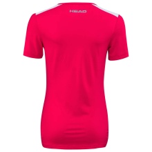 Head Tennis-Shirt Club Tech (Moisture Transfer Microfiber Technologie) magenta Damen
