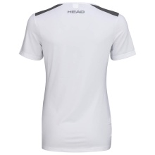 Head Tennis-Shirt Club 22 Tech 2022 (Moisture Transfer Microfiber Technologie) weiss/dunkelblau Damen