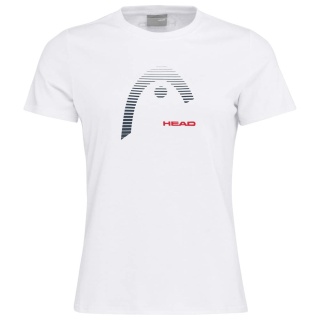 Head Tennis-Shirt Club 22 Lara (Baumwollmix) weiss/rot Damen