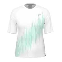 Head Tennis-Shirt Performance 2024 (Polyester-Jacquard, schnelltrocknend) weiss/mintgrün Damen