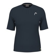 Head Tennis-Shirt Performance 2024 (Polyester-Jacquard, schnelltrocknend) navyblau Damen