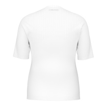 Head Tennis-Shirt Performance 2024 (Polyester-Jacquard, schnelltrocknend) weiss Damen
