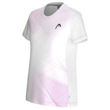 Head Tennis-Shirt Tie-Break (Moisture Transfer Microfiber Technologie) 2025 weiss/rosa Damen