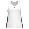 Head Tennis-Tank Club 25 Tech Tank Top (Racer Back) 2025 weiss/rot Damen