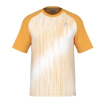 Head Tennis-Tshirt Performance 2024 (Polyester-Jacquard, schnelltrocknend) gelb/weiss Herren
