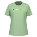Head Tennis-Tshirt Rainbow (Mischgewebe) 2025 grün Damen