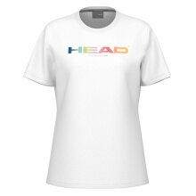 Head Tennis-Tshirt Rainbow (Mischgewebe) 2025 weiss Damen
