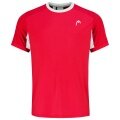 Head Tennis-Tshirt Slice 2023 (atmungsaktiv) rot Jungen
