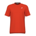 Head Tennis-Tshirt Slice 2024 (atmungsaktiv, Mesh-Einsätze) orange Jungen