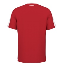 Head Tennis-Tshirt Slice 2024 (atmungsaktiv, Mesh-Einsätze) rot Jungen