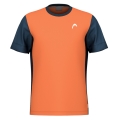 Head Tennis-Tshirt Slice (feuchtigkeitsabsorbierend) 2025 orange/navyblau Herren