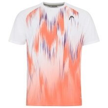 Head Tennis-Tshirt Topspin 2023 (schnelltrocknend, modern) weiss/orange Herren