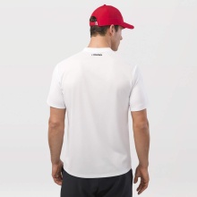 Head Tennis-Tshirt Topspin 2024 (V-Ausschnitt) weiss/orange Herren