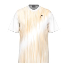 Head Tennis-Tshirt Topspin 2024 (V-Ausschnitt) gelb/weiss Jungen