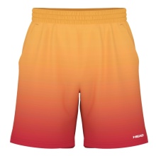 Head Tennishose Short Power II 2024 (mit Innenhose, feuchtigkeitsregulierend) kurz orange/gelb Herren