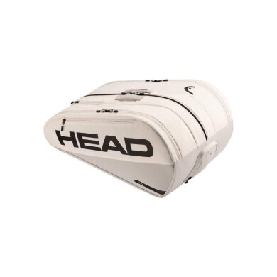 Head Tennis-Racketbag Tour Racquet Bag XL (Schlägertasche, 3 Hauptfächer) 2026 weiss/grau 12er