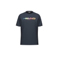 Head Tennis-Tshirt Rainbow Junior (Mischgewebe) navyblau Jungen