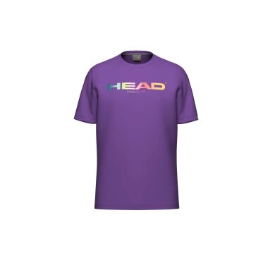 Head Tennis-Tshirt Rainbow Junior (Mischgewebe) lila Jungen