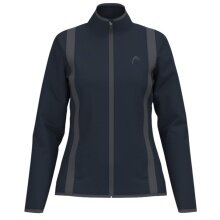 Head Tennisjacke Club 25 Full Zip (Moisture Transfer Microfiber Technologie) 2025 navyblau Damen